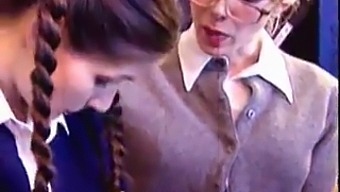 Young Teacher And College Student Engage In Lesbian Sex