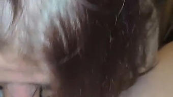 Samantha Gives Oral Pleasure To A Male'S Penis